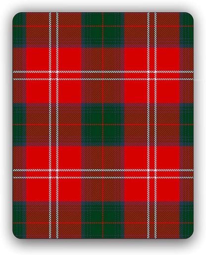 Scottish Clan Chisholm Tartan Crest Computer Mouse Pad