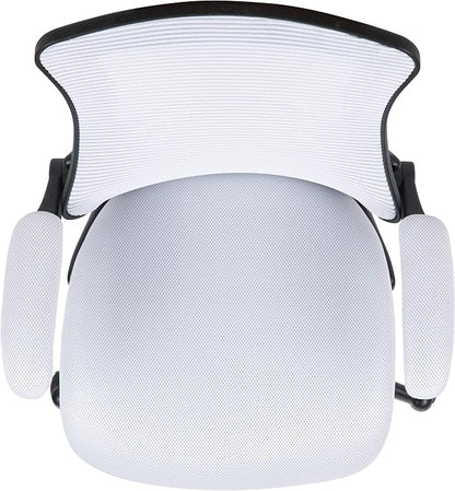 Flash Furniture Kelista Office Chair, Ergonomic, Mid-Back, Black Mesh with Swivel