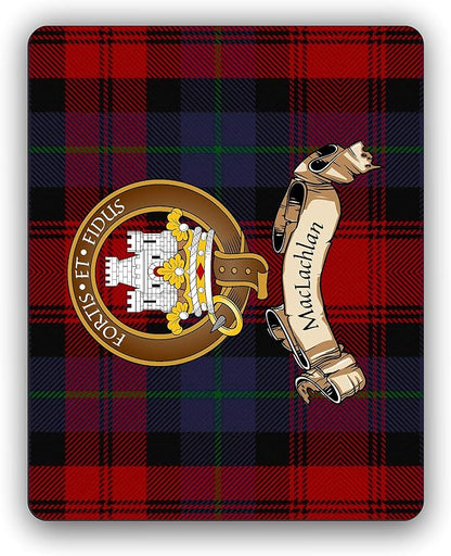 MacLachlan Scottish Clan Tartan Crest Computer Mouse Pad