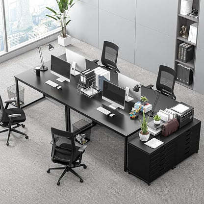 ZenStyle Computer Desk 47" Modern Sturdy Office Desk Computer Table PC Laptop Study Writing Desk for Home Office, Black