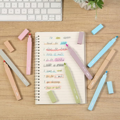 Mr. Pen- Aesthetic Highlighters No Bleed, 8 Pack, Pastel & Vintage Colors | Chisel Tip, Cute Highlighters Assorted Colors for Journaling, Highlighting, Underlining, Fast Dry, Back to School Supplies