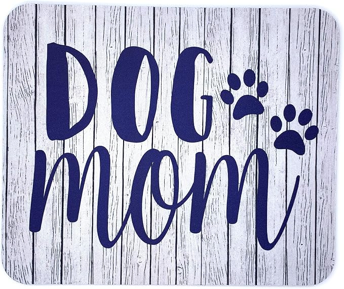 Dog Mom Gift for Mothers Day Desk Set with Mousepad and Coaster Mouse Pad Office Decor