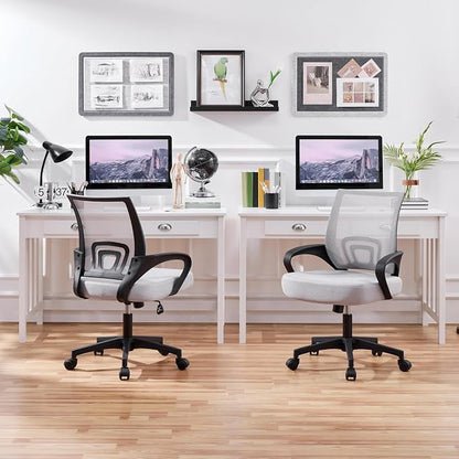 Topeakmart Executive Office Chair Computer Desk Chair for Home Office Student Study Conference Room, Grey