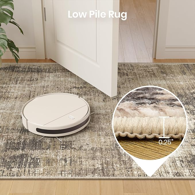 Valenrug Area Rugs 9x12 Living Room - Stain Resistant 9x12 Area Rugs for Living Room, Non Slip Backing Abstract Rugs for Bedroom, Folable Machine Washable Rugs(9'x12', Taupe)