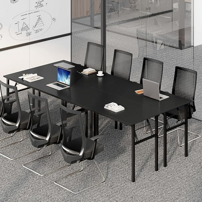 Need Home Office Desk - 60 Inches Large Computer Desk Sturdy Black Table Foldable Desk Gaming Computer Table No Assembly Required AC5CB 60 inch