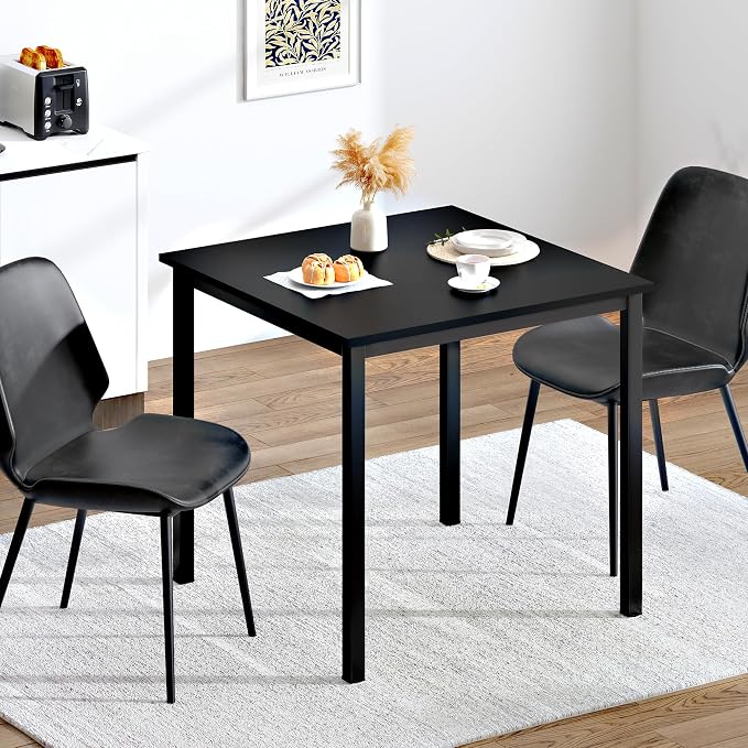 SogesHome 31.5inches Computer Desk PC Desk Office Desk Workstation for Home Office Use Writing Table, Black(31.5''Lx31.5''W)