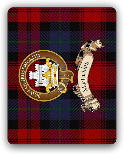 MacLachlan Scottish Clan Tartan Crest Computer Mouse Pad