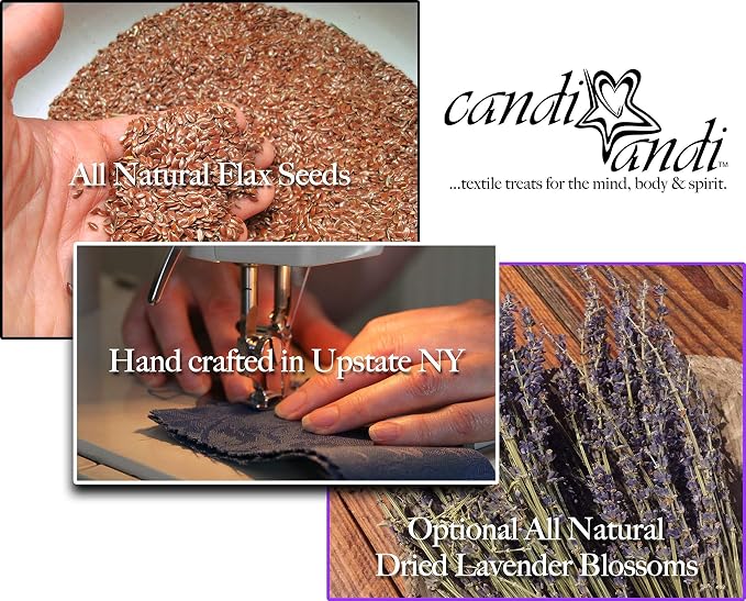 Keyboard & Mouse Wrist Rest Pad Set - Flax Seed Filled - Lavender Scented - Blue Lagoon