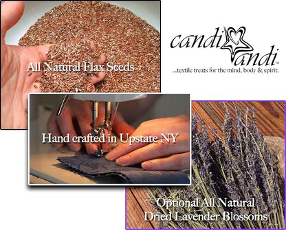 Keyboard & Mouse Wrist Rest Pad Set - Flax Seed Filled - Lavender Scented - Blue Lagoon
