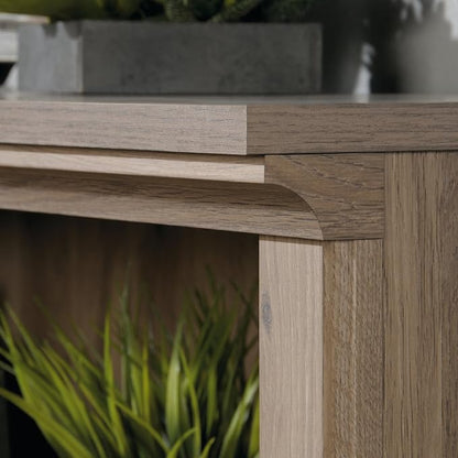 Sauder 2 Tier Book Shelf Wooden Bookcase Multipurpose Bookshelf for Home Office, Living Room, in Salt Oak