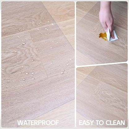 Office Chair Mat, 55" x 35" Crystal Clear Hard Floor Chair Mat, Transparent Floor Protector Mat for Hardwood Floor Flat Without Curling