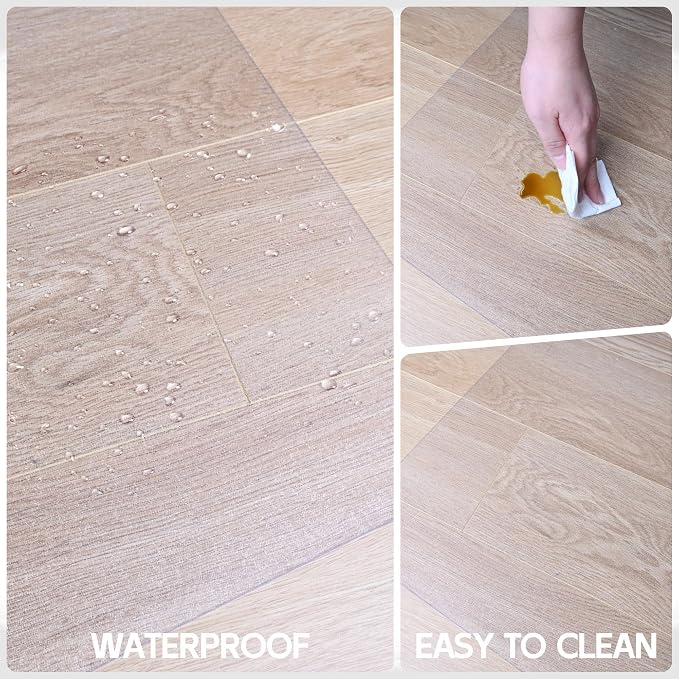 Office Chair Mat, 30" x 48" Clear Computer/Desk Chair Mat for Hardwood Floor, Thicker, Easy Glide, Non-Slip, Protects Hard Surfaces from Scratches, Ideal for Home or Office