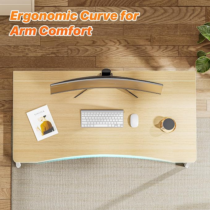 Huuger Folding Desk for Small Spaces, 39.3 Inch Foldable Computer Table, for Home Office, Study, Bedroom, Dorm, Space Saving, Small Writing Work Office Computer Desk, Easy to Fold, Oak