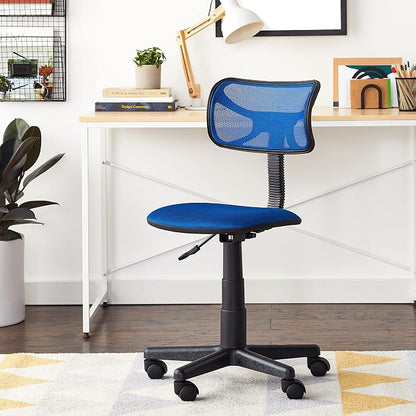 Urban Lifestyle Swivel Mesh Desk Chair, Royal Blue 21D x 21W x 33H in