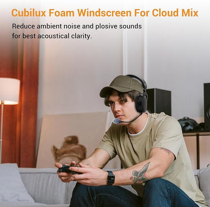 Cubilux Furry Windscreen for Game Headset, Muff Windshield Windjammer Deadcat,Wind Muff & Dead Cat for Headset, 5-Pack