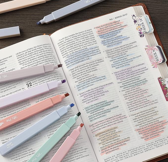 Mr. Pen- Aesthetic Highlighters No Bleed, 16 Pack, Morandi Colors | Chisel Tip, Cute Highlighters Assorted Colors for Journaling, Highlighting, Underlining, Fast Dry, Back to School Supplies